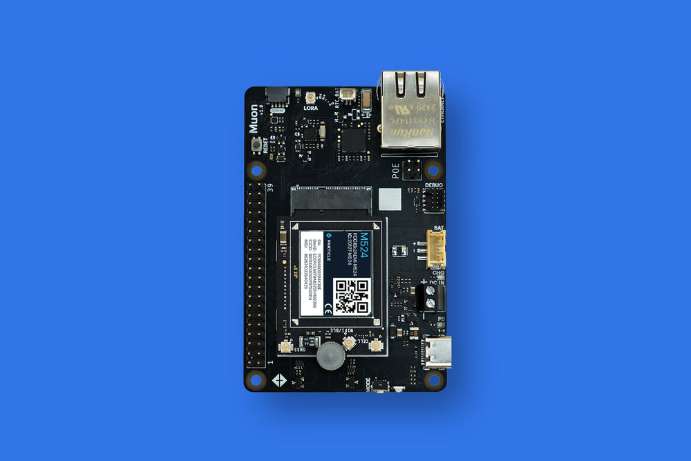 Muon LTE CAT1/3G/2G + Wi-Fi + LoRaWAN Dev Board for Europe