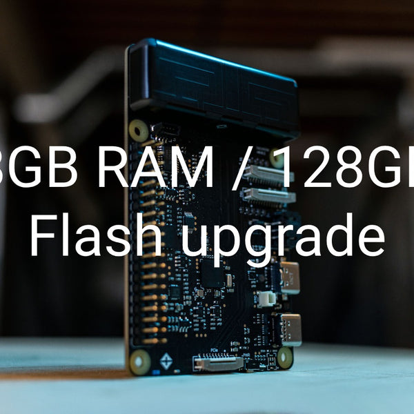 8GB RAM / 128GB Flash upgrade