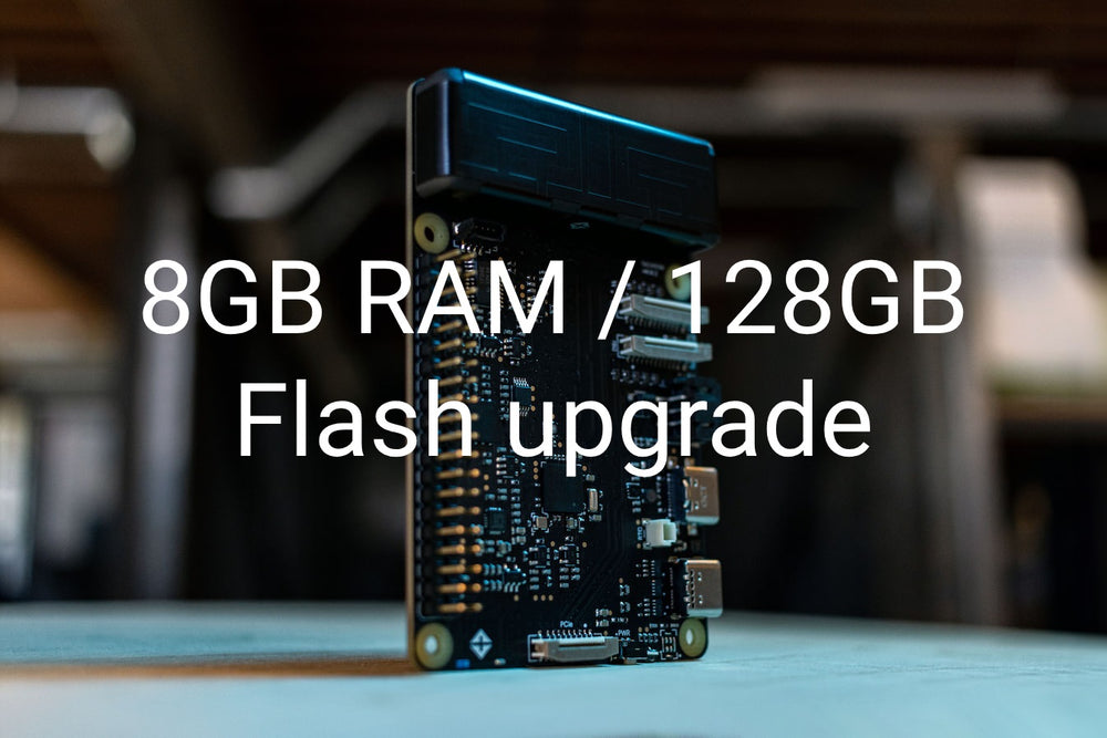 8GB RAM / 128GB Flash upgrade